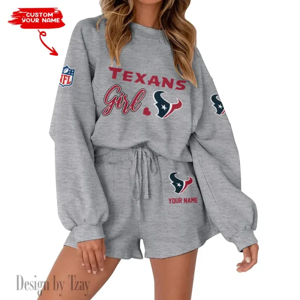 Houston Texans Fashionable Casual Women's Sweatsuit New 2025 SPTW2POSS077 - Image 5