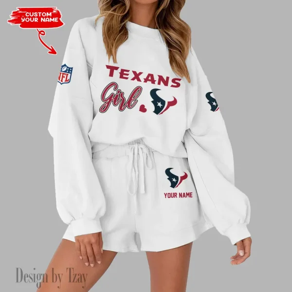 Houston Texans Fashionable Casual Women's Sweatsuit New 2025 SPTW2POSS077 - Image 7