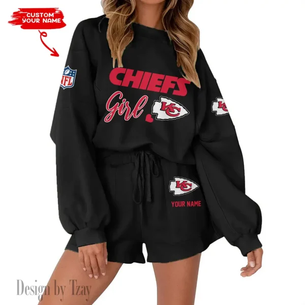 Kansas City Chiefs Fashionable Casual Women's Sweatsuit New 2025 SPTW2POSS080