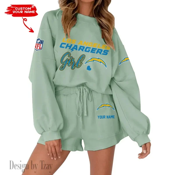 Los Angeles Chargers Fashionable Casual Women's Sweatsuit New 2025 SPTW2POSS082 - Image 5