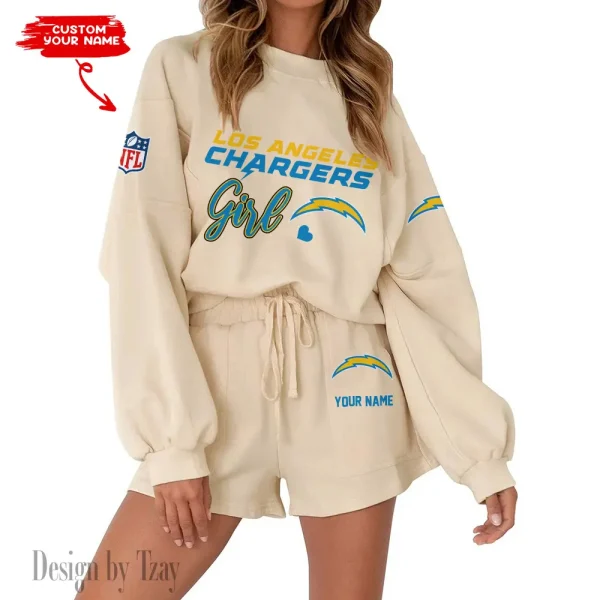 Los Angeles Chargers Fashionable Casual Women's Sweatsuit New 2025 SPTW2POSS082 - Image 6