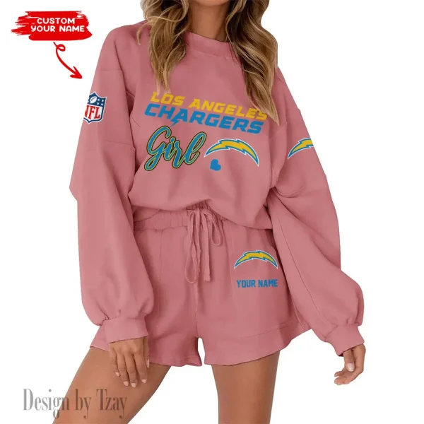 Los Angeles Chargers Fashionable Casual Women's Sweatsuit New 2025 SPTW2POSS082 - Image 7