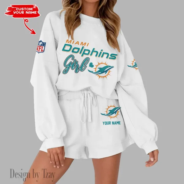 Miami Dolphins Fashionable Casual Women's Sweatsuit New 2025 SPTW2POSS084 - Image 2