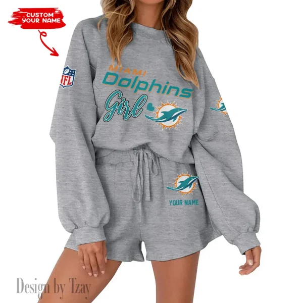 Miami Dolphins Fashionable Casual Women's Sweatsuit New 2025 SPTW2POSS084 - Image 4