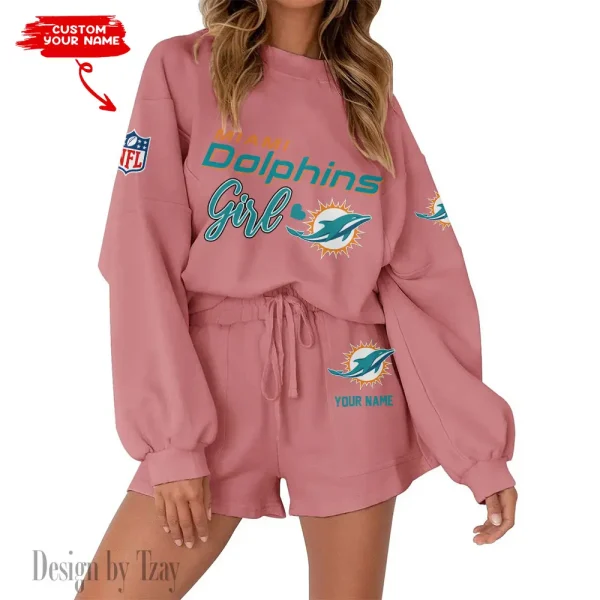 Miami Dolphins Fashionable Casual Women's Sweatsuit New 2025 SPTW2POSS084 - Image 7