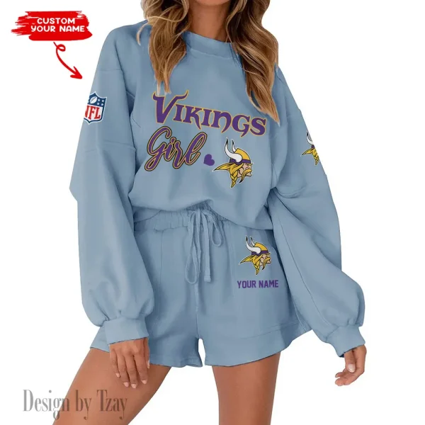 Minnesota Vikings Fashionable Casual Women's Sweatsuit New 2025 SPTW2POSS085 - Image 4
