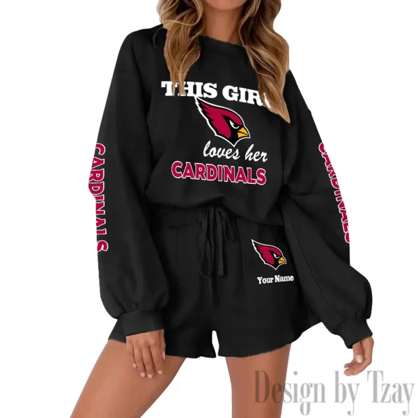 Arizona Cardinals Fashionable Casual Women's Sweatsuit New 2025 SPTW2POSS033