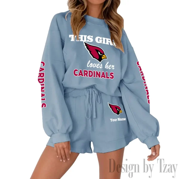 Arizona Cardinals Fashionable Casual Women's Sweatsuit New 2025 SPTW2POSS033 - Image 2