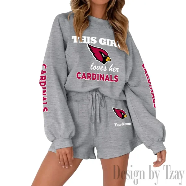 Arizona Cardinals Fashionable Casual Women's Sweatsuit New 2025 SPTW2POSS033 - Image 4