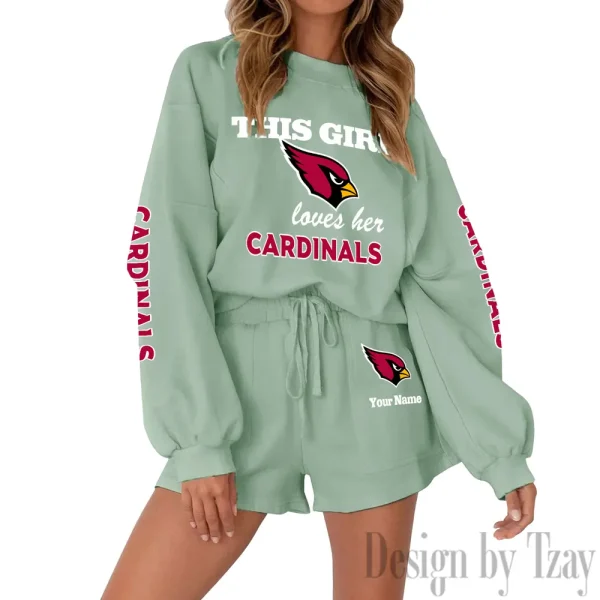 Arizona Cardinals Fashionable Casual Women's Sweatsuit New 2025 SPTW2POSS033 - Image 5