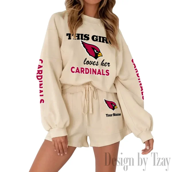 Arizona Cardinals Fashionable Casual Women's Sweatsuit New 2025 SPTW2POSS033 - Image 6