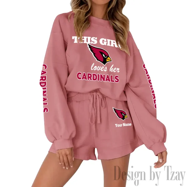 Arizona Cardinals Fashionable Casual Women's Sweatsuit New 2025 SPTW2POSS033 - Image 7