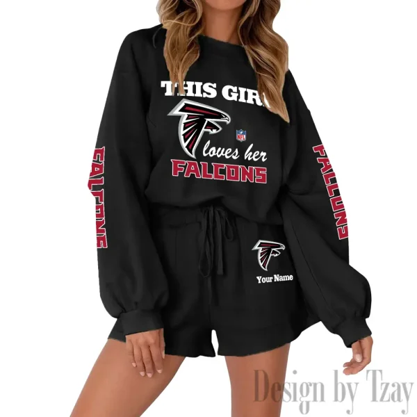 Atlanta Falcons Fashionable Casual Women's Sweatsuit New 2025 SPTW2POSS034 - Image 2