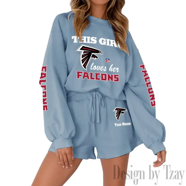 Atlanta Falcons Fashionable Casual Women's Sweatsuit New 2025 SPTW2POSS034 - Image 3