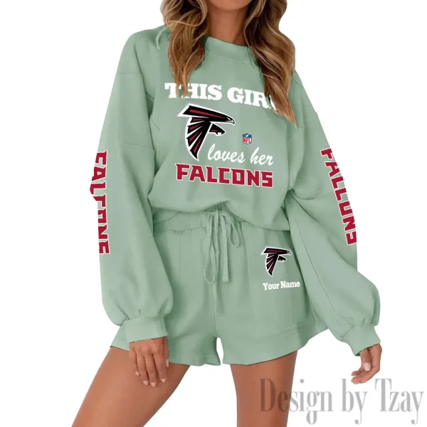 Atlanta Falcons Fashionable Casual Women's Sweatsuit New 2025 SPTW2POSS034 - Image 6