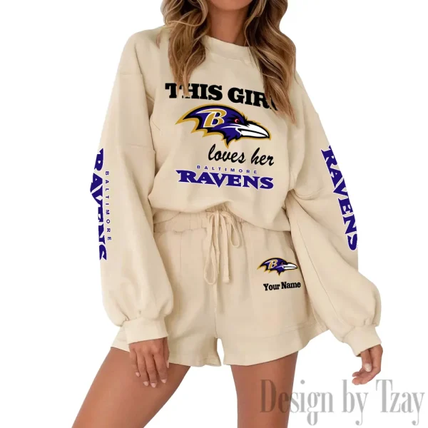 Baltimore Ravens Fashionable Casual Women's Sweatsuit New 2025 SPTW2POSS035 - Image 6