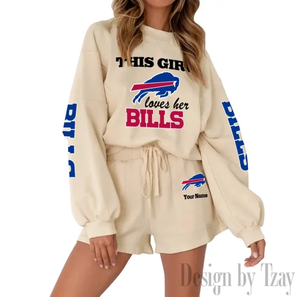 Buffalo Bills Fashionable Casual Women's Sweatsuit New 2025 SPTW2POSS036 - Image 2
