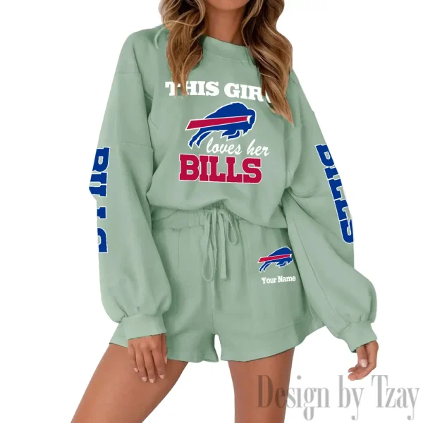 Buffalo Bills Fashionable Casual Women's Sweatsuit New 2025 SPTW2POSS036 - Image 4