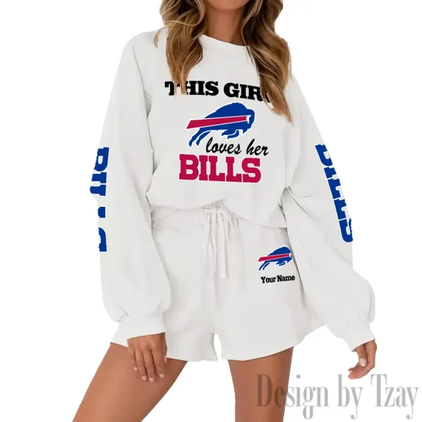 Buffalo Bills Fashionable Casual Women's Sweatsuit New 2025 SPTW2POSS036 - Image 6