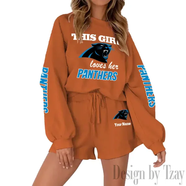 Carolina Panthers Fashionable Casual Women's Sweatsuit New 2025 SPTW2POSS037 - Image 2