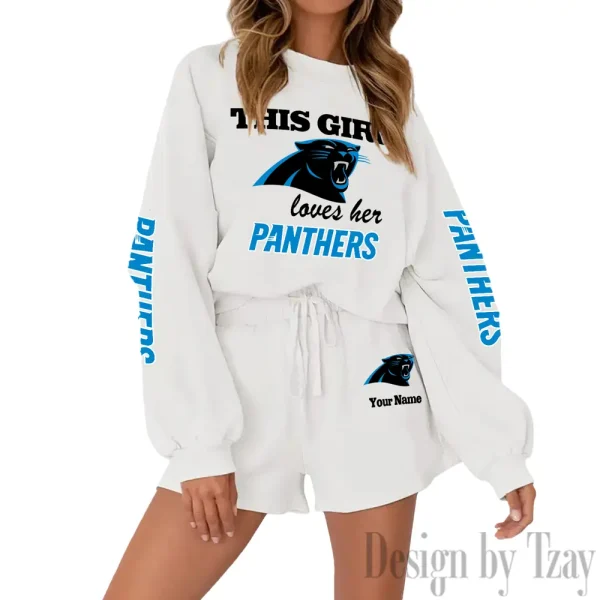 Carolina Panthers Fashionable Casual Women's Sweatsuit New 2025 SPTW2POSS037 - Image 3