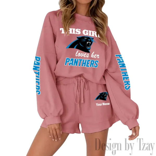 Carolina Panthers Fashionable Casual Women's Sweatsuit New 2025 SPTW2POSS037 - Image 4