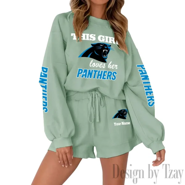 Carolina Panthers Fashionable Casual Women's Sweatsuit New 2025 SPTW2POSS037 - Image 5