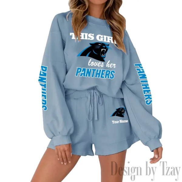 Carolina Panthers Fashionable Casual Women's Sweatsuit New 2025 SPTW2POSS037 - Image 7