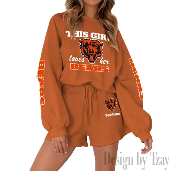 Chicago Bears Fashionable Casual Women's Sweatsuit New 2025 SPTW2POSS038 - Image 2