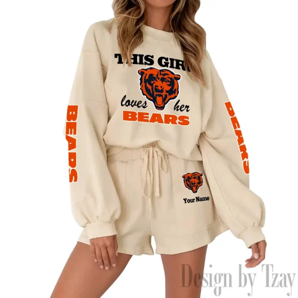 Chicago Bears Fashionable Casual Women's Sweatsuit New 2025 SPTW2POSS038 - Image 3