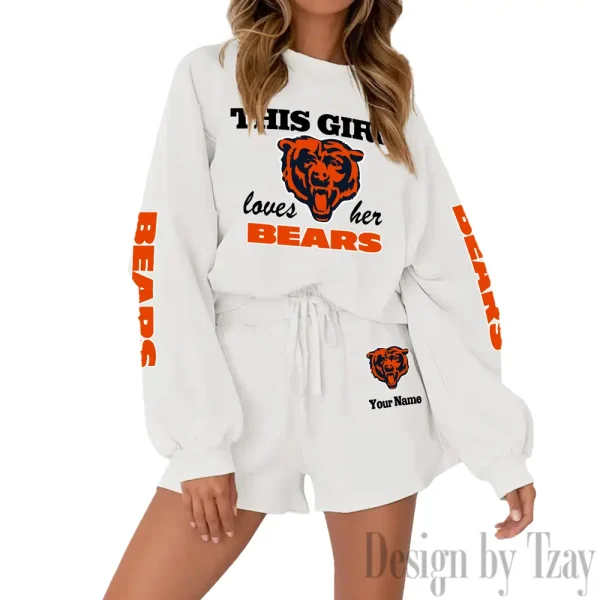 Chicago Bears Fashionable Casual Women's Sweatsuit New 2025 SPTW2POSS038