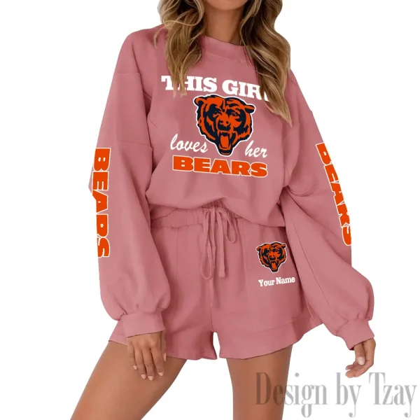 Chicago Bears Fashionable Casual Women's Sweatsuit New 2025 SPTW2POSS038 - Image 4