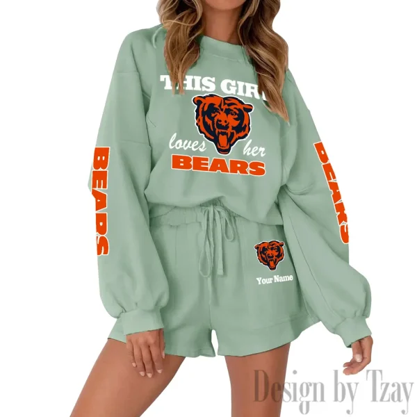 Chicago Bears Fashionable Casual Women's Sweatsuit New 2025 SPTW2POSS038 - Image 5