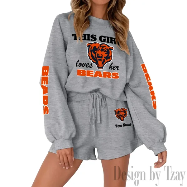 Chicago Bears Fashionable Casual Women's Sweatsuit New 2025 SPTW2POSS038 - Image 6