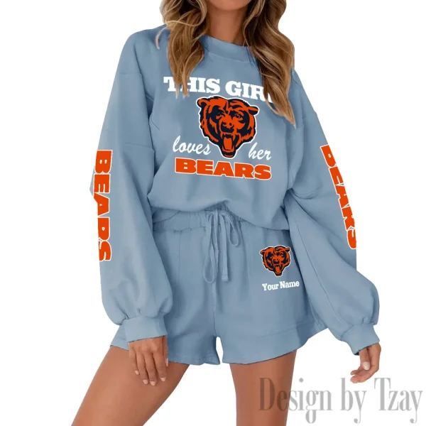 Chicago Bears Fashionable Casual Women's Sweatsuit New 2025 SPTW2POSS038 - Image 7