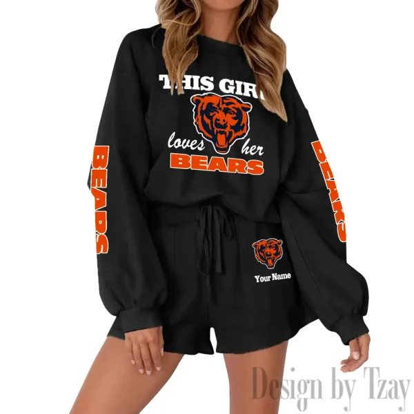 Chicago Bears Fashionable Casual Women's Sweatsuit New 2025 SPTW2POSS038 - Image 8