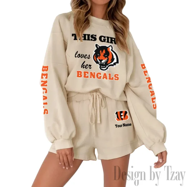 Cincinnati Bengals Fashionable Casual Women's Sweatsuit New 2025 SPTW2POSS039 - Image 3