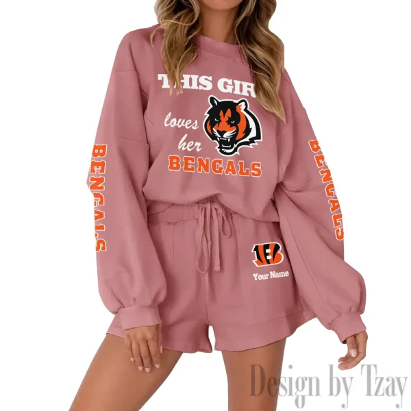 Cincinnati Bengals Fashionable Casual Women's Sweatsuit New 2025 SPTW2POSS039 - Image 4