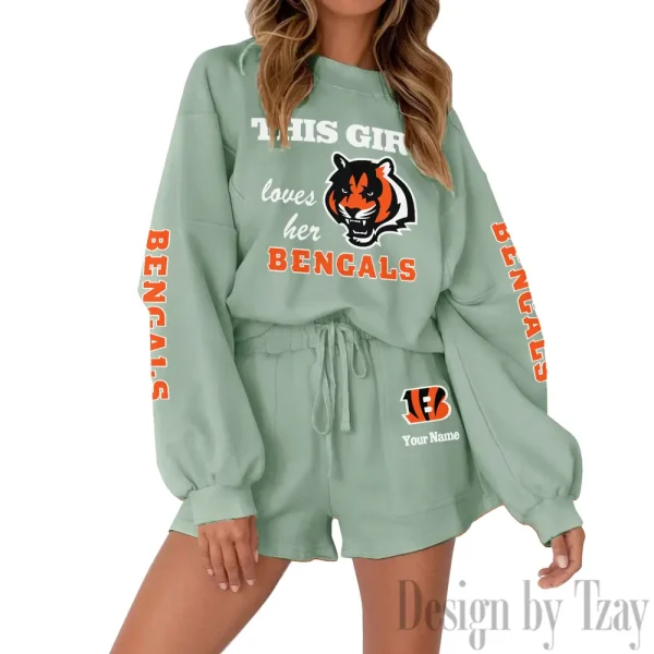 Cincinnati Bengals Fashionable Casual Women's Sweatsuit New 2025 SPTW2POSS039 - Image 5
