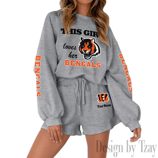 Cincinnati Bengals Fashionable Casual Women's Sweatsuit New 2025 SPTW2POSS039 - Image 6