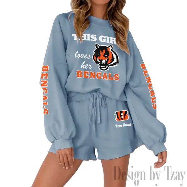 Cincinnati Bengals Fashionable Casual Women's Sweatsuit New 2025 SPTW2POSS039 - Image 7