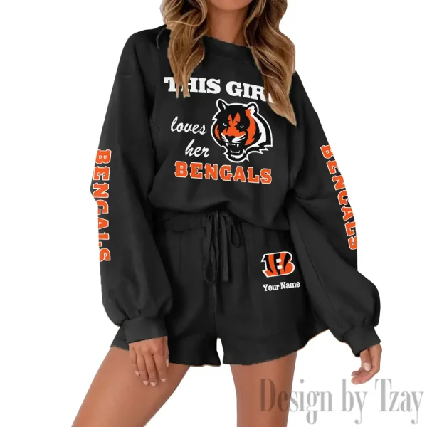 Cincinnati Bengals Fashionable Casual Women's Sweatsuit New 2025 SPTW2POSS039 - Image 8