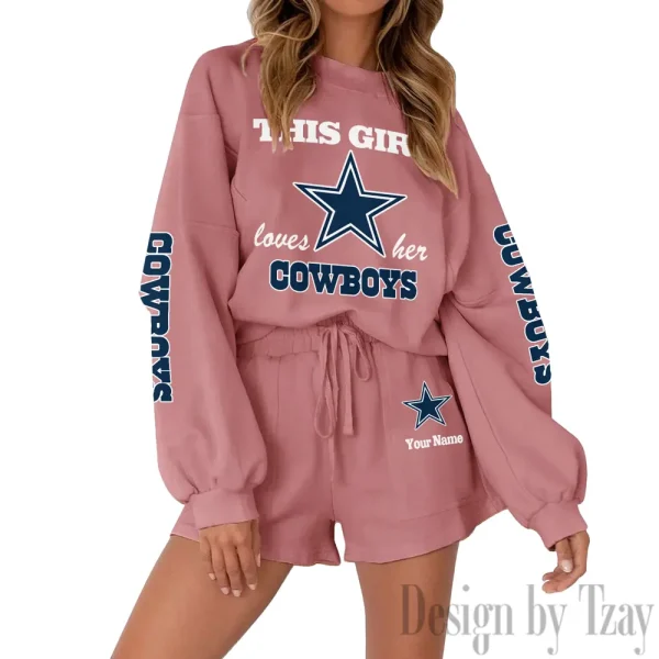 Dallas Cowboys Fashionable Casual Women's Sweatsuit New 2025 SPTW2POSS041 - Image 5