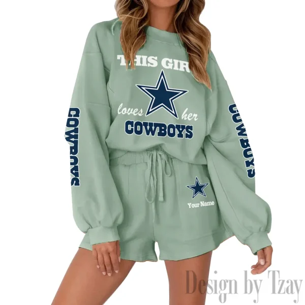 Dallas Cowboys Fashionable Casual Women's Sweatsuit New 2025 SPTW2POSS041 - Image 6