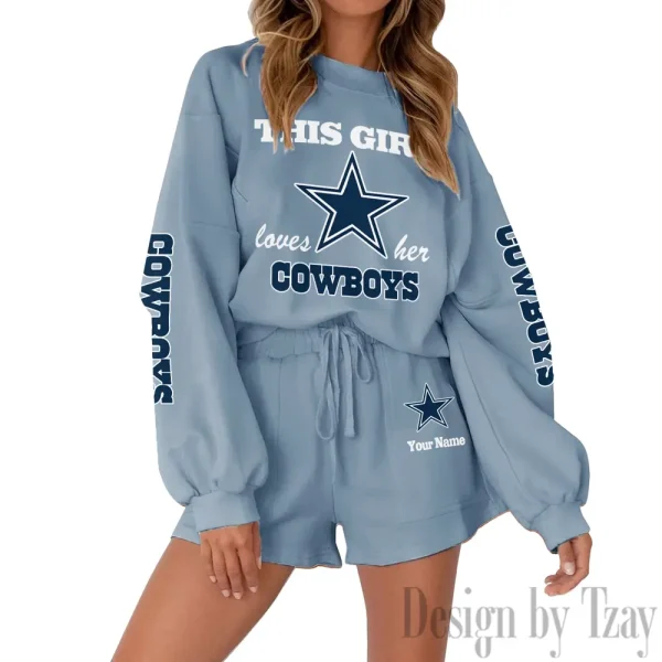 Dallas Cowboys Fashionable Casual Women's Sweatsuit New 2025 SPTW2POSS041 - Image 7