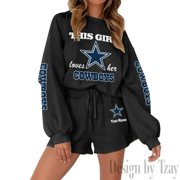 Dallas Cowboys Fashionable Casual Women's Sweatsuit New 2025 SPTW2POSS041 - Image 8