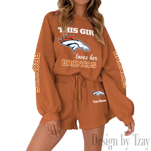 Denver Broncos Fashionable Casual Women's Sweatsuit New 2025 SPTW2POSS042 - Image 2