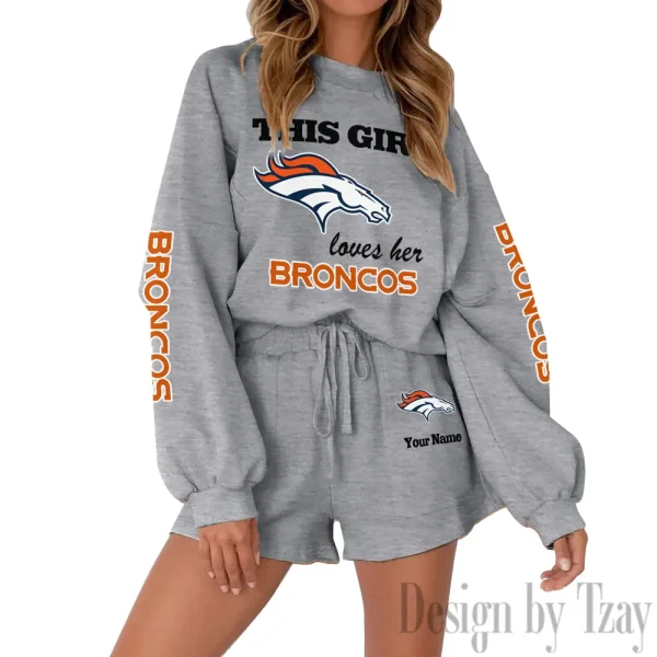 Denver Broncos Fashionable Casual Women's Sweatsuit New 2025 SPTW2POSS042 - Image 3