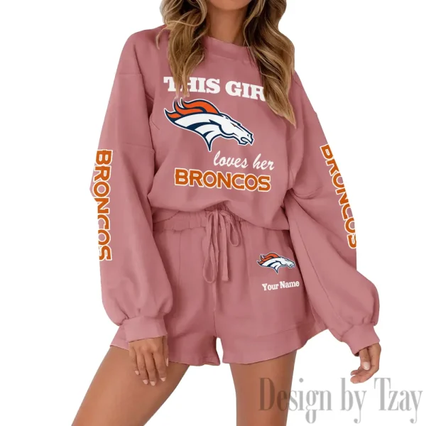 Denver Broncos Fashionable Casual Women's Sweatsuit New 2025 SPTW2POSS042 - Image 4