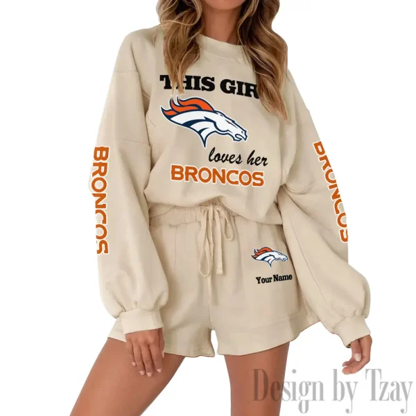 Denver Broncos Fashionable Casual Women's Sweatsuit New 2025 SPTW2POSS042 - Image 5